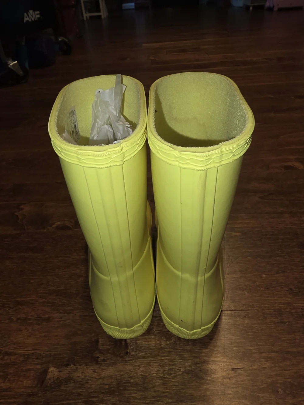 Hunter Kids Yellow Rubber Rain Boots GUC